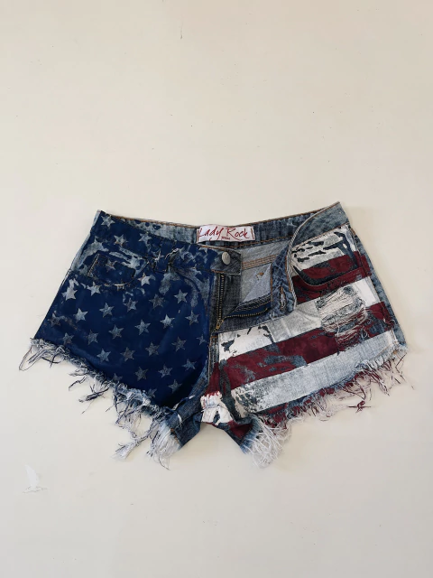 Short jeans curto silk lady rock - 34/36 - comprar online