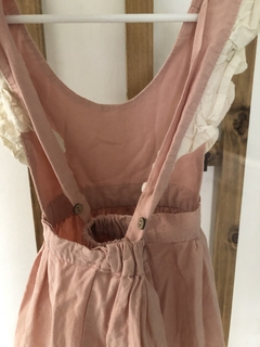 Vestido rosa viejo cruzado en espalda. Merenguitos. 6 años. en internet