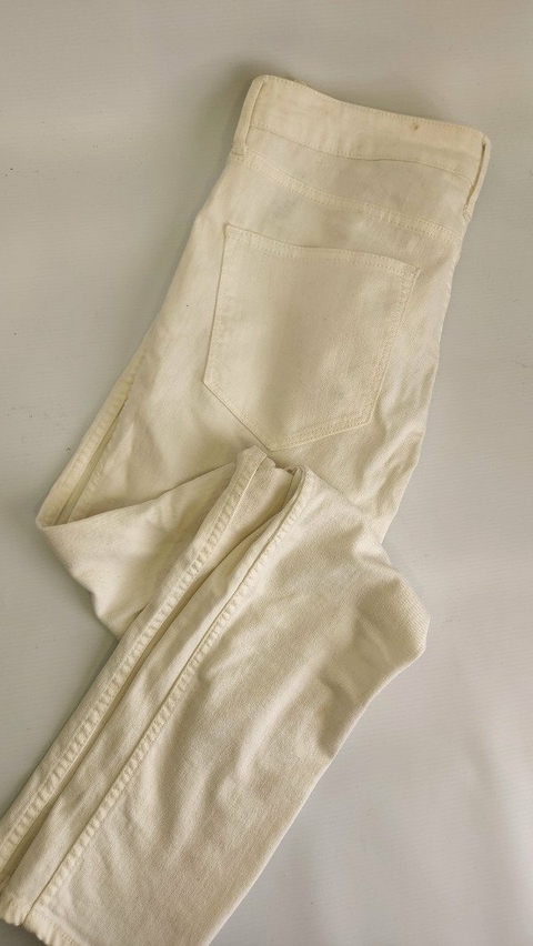 Jean blanco HYM talle 30 (tipo 40)