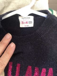 Sweater con llama y brillos. LEFTIES. 3/4 años. en internet