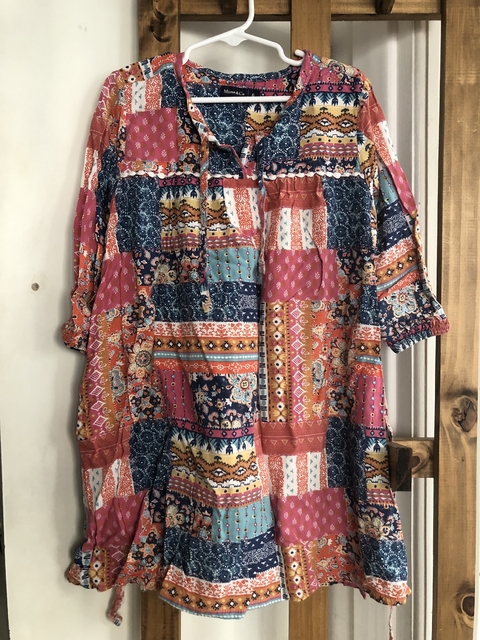 6A | Vestido manga tres cuartos. MIMO. 6 años.