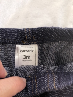 SET 3M | Body MC blanco + pantalon de algodón tipo jean. CARTERS. 3 meses. en internet