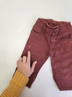 9M | OUTLET - Pantalon jean bordo Yamp - 9 meses en internet
