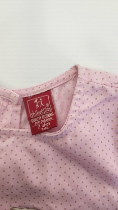 2A | NUEVO - Vestido rosa con lazo dorado - 2 años en internet
