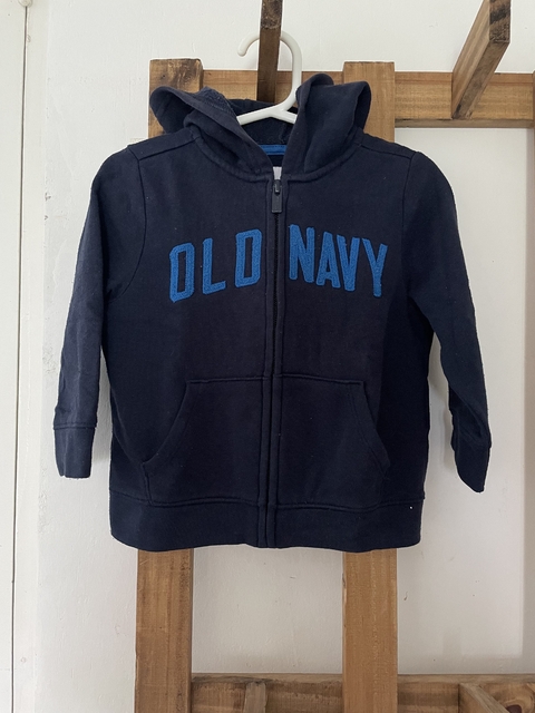18/24M | Buzo azul con cierre y capucha. OLD NAVY. 18/ 24 meses.
