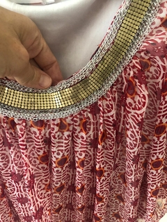 Camisa tipo vestido von cuello dorado. INDIA STYLE. Taslle 1. Tipo SMALL- - comprar online