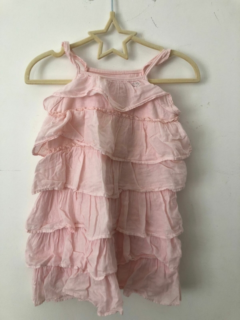 2A | Vestido rosa con volados. CHEEKY. 2 años.