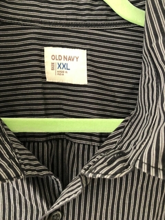 Adulto - Camisa rayas negras y blancas. OLD NAVY. Talle XXL. - comprar online