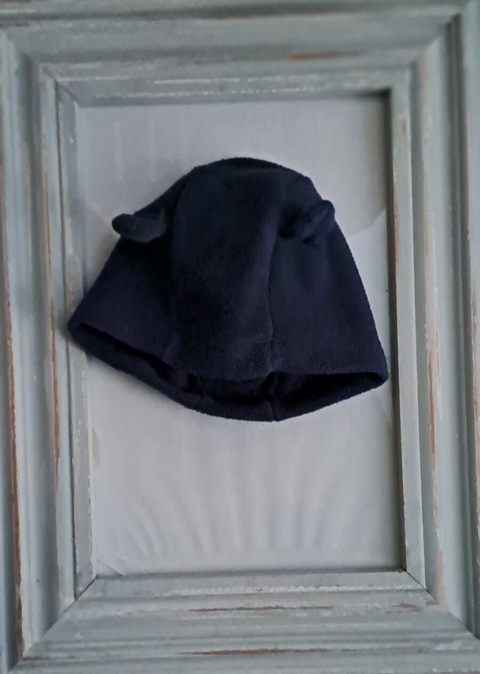 3/6M | Gorro azul polar c/orejitas. miniMIMO. Talle 3 a 6 meses