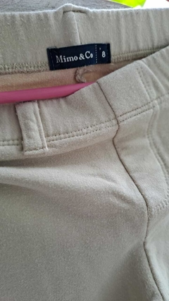 8A | Pantalón crudo elastizado grueso de algodón. MIMO. Talle 8 años en internet