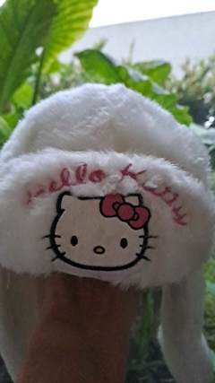 2/3A | Gorro tapaorejas blanco peluche c Hello Kitty. SUN-CITY. Talle 2-3 años en internet