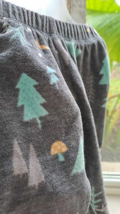 3/6M | Pantalón de plush gris c arbolitos. miniMIMO. Talle S(3 a 6 meses) en internet