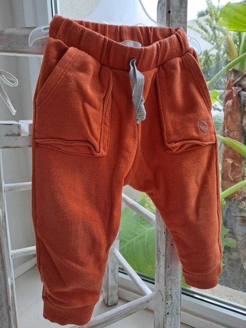 Pantalón algodón naranja ladrillo. ANAVANA - Talle S