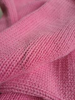 2A | OUTLET - Sweater rosa hilo grueso c guarda de flores y capucha - OSHKOSH -Talle 2 años - tienda online