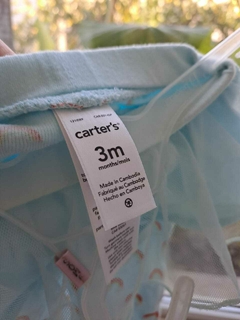 3M | Pantalón algodón celeste c arcoiris y tutú celeste - CARTERS - Talle 3 meses - comprar online