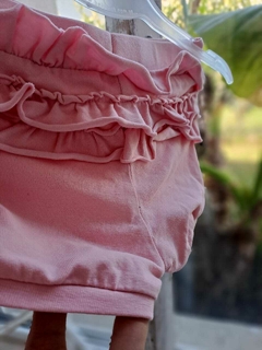 1/2M | Short rosa de algodón c volados - H&M - Talle 1-2 meses en internet