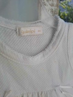 RN | OUTLET- Vestido blanco SM c body , de piqué- YAMP! - Talle RN - comprar online