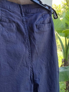 Pantalón semielastizado azul - Talle 38 - Lo Canto • Moda Circular