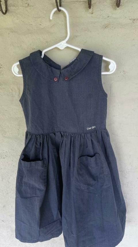 2A | Vestido azul. CHEEKY. Talle 2 años. Es amplio.