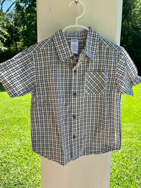 3A | Camisa MC a cuadros. GYMBOREE. Talle 3 años.