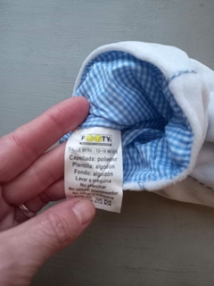 12/18M | Sin uso- Pantuflas bebe celestes- 12/18 meses. - comprar online