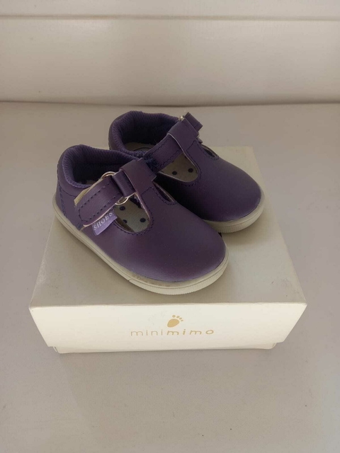 T18 | Zapatos tipo guillerminas lilas. MIMO. Talle 18.