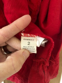 Vestido rojo sin mangas. CHEEKY. Talle 2 años. - comprar online