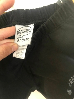 Short negro de algodón con elástico. GRISINO. 2/3 años. - comprar online
