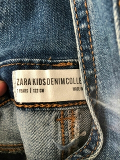 Jardinero de jean largo. ZARA. Talle 7 años. - comprar online
