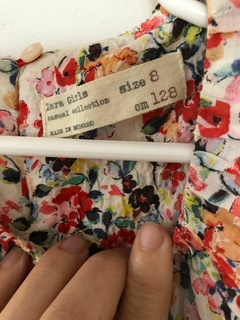 Vestido floreado mangas tres cuartos. ZARA. 8 años. - comprar online