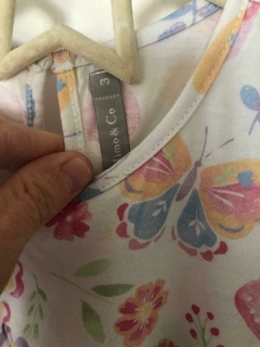 Vestido de algodón con mariposas. MIMO. 3 años. - comprar online