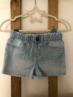 Short de jean con elástico en la cintura. OSHKOSH. Talle 24 meses. - comprar online