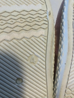T4 usa | Zapatillas rosa con moño tipo alpargatas. Talle 4 de USA. - Lo Canto • Moda Circular