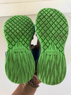 T29 | Sandalias azules con cara. CARTERS. Talle 29. Tiene luces. - Lo Canto • Moda Circular