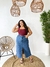 Saia Midi Jeans - Cherry Moda Plus Size