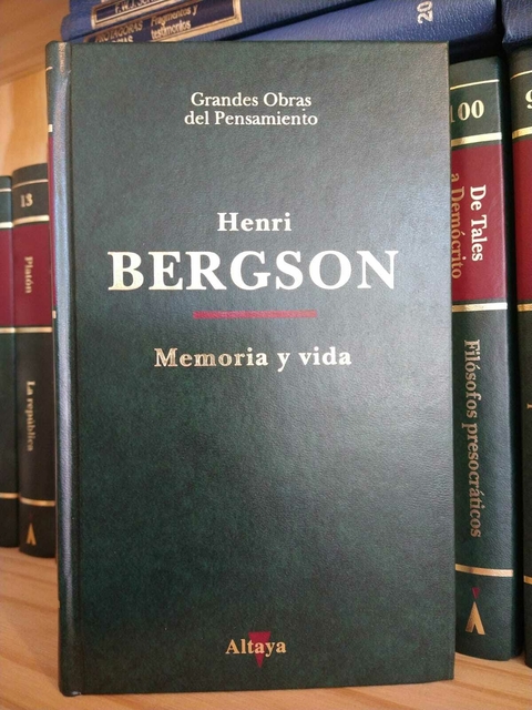 Memoria y vida. Henri Bergson. Usado