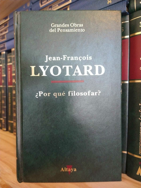 ¿Por qué filosofar? Jean Francois Lyotard. Usado
