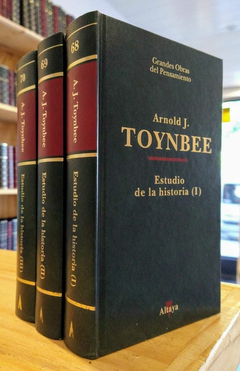 Estudio de la historia, Arnold J Toynbee. 03 tomos. Usado