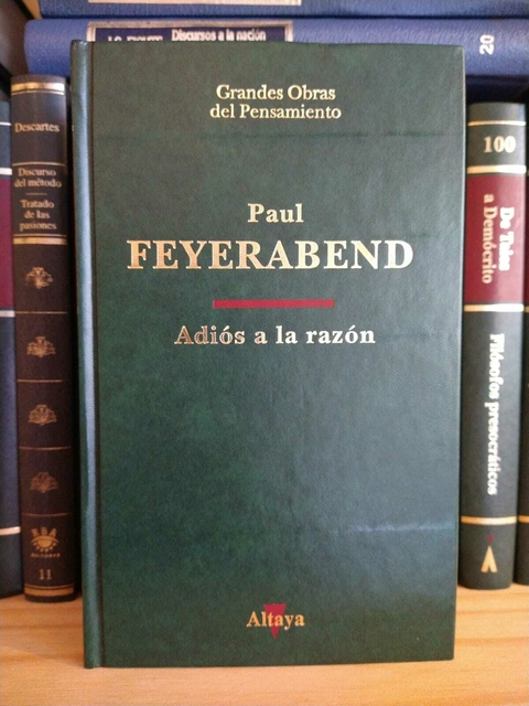 Adiós a la razón. Paul Feyerabend. Usado