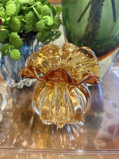 Vaso murano trouxinha ambar - Studio54decora