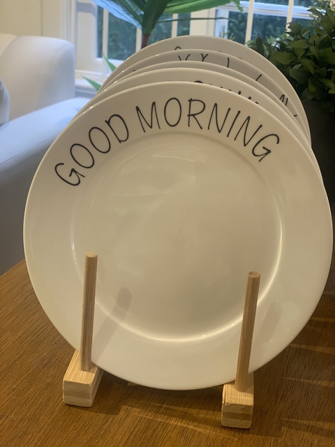 Prato cerâmica GOOD MORNING