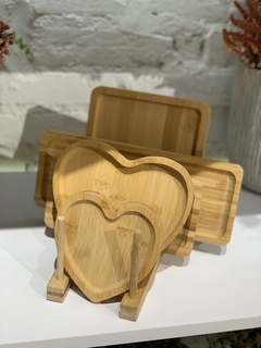 Bandeja em bambu retangular G - comprar online