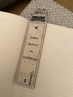 Marcador de Páginas Somos feitos de histórias na internet