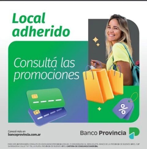 10% REINTEGRO (sin tope) 4 CUOTAS (sin interes) TODOS LOS DIAS