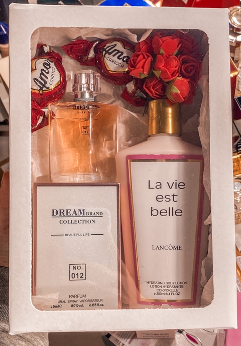 Kit perfume + creme presente- La Vie