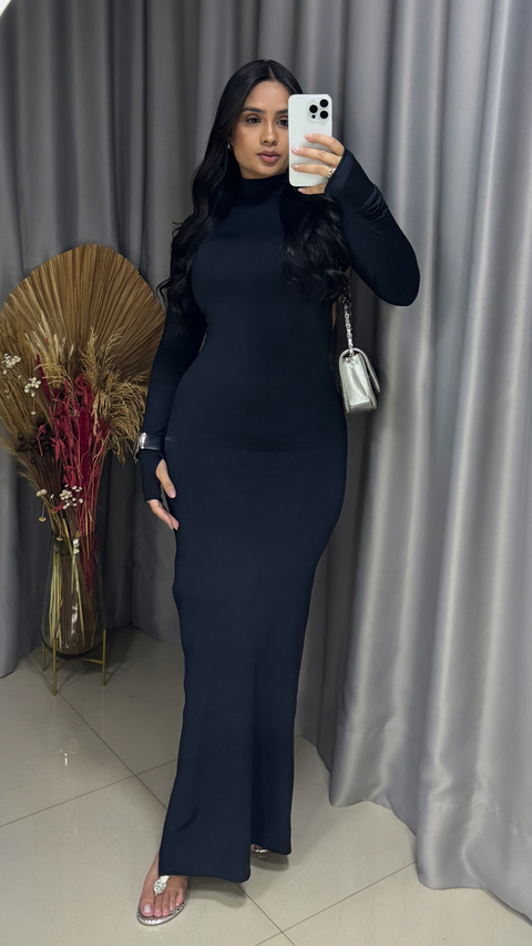 Vestido Serena Longo - preto