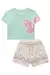Conjunto Infantil de Blusa Boxy Over com Shorts Infanti - 82933 na internet