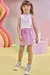 Conjunto Infantil Blusa Boxy e Shortz Saia Infanti - 83452 - comprar online