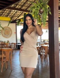 Vestido Feminino Alfaiataria Trançado Na Frente - comprar online