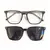 ANTEOJO CLIP ON POLARIZADO UNICITY 8178 NEGRO BRILLO (INCLUYE 1 CLIP).. - Showroom de Lentes
